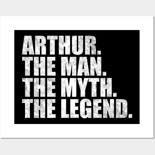 Arthur Legend Arthur Name Arthur given name Wall Art by TeeLogic